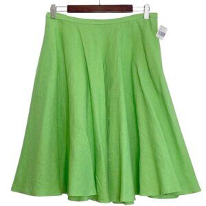 NEW Ralph Lauren Linen Skirt! 6 8 12 Brighter Green or Pink Circle Knee Length